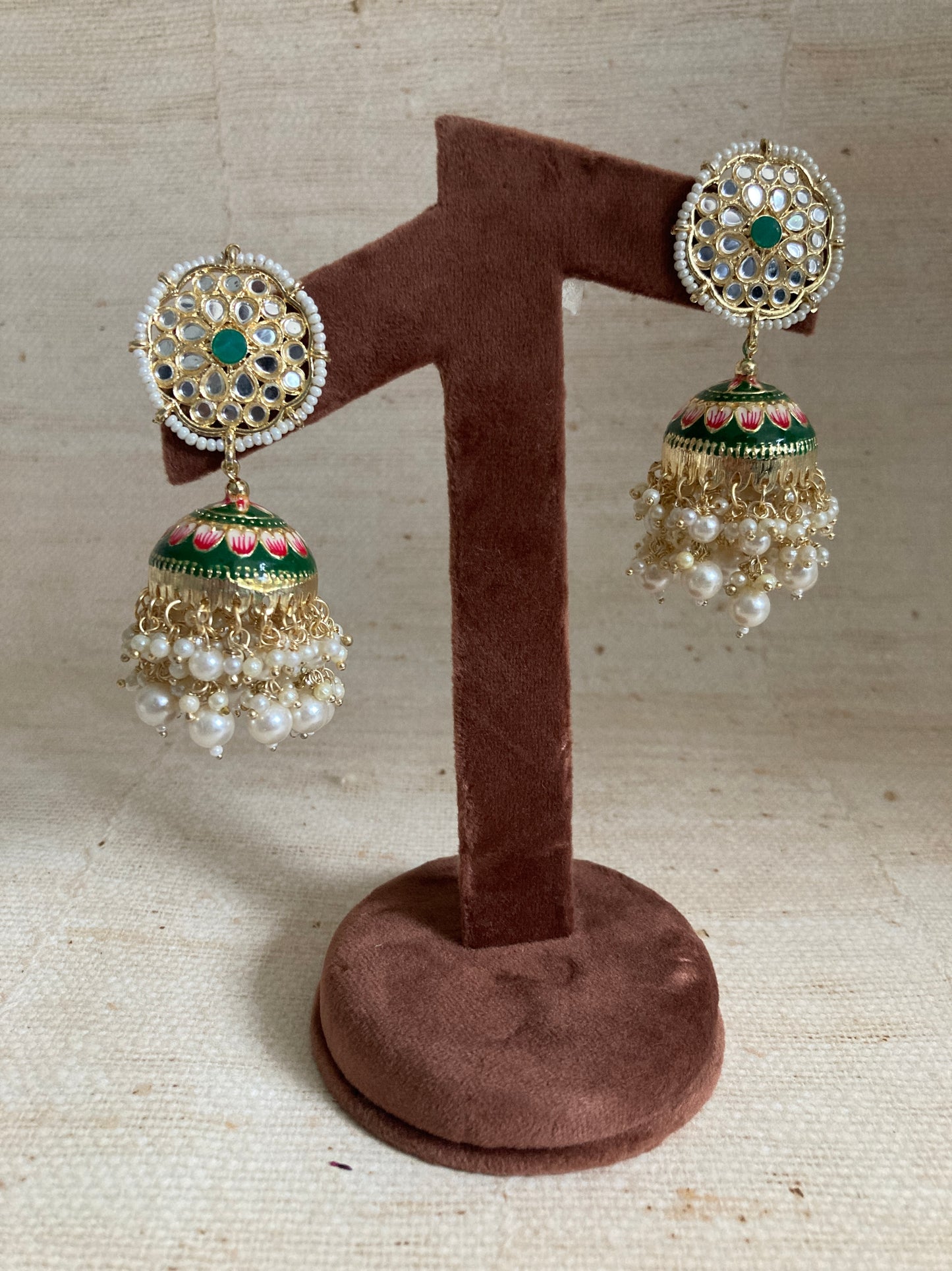 Arohi Earrings (ST847) (Emerald)