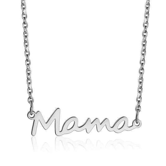 Mama Necklace (ST798) (Silver)