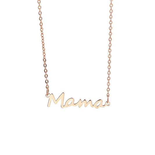 Mama Necklace (ST798) (Rose Gold)