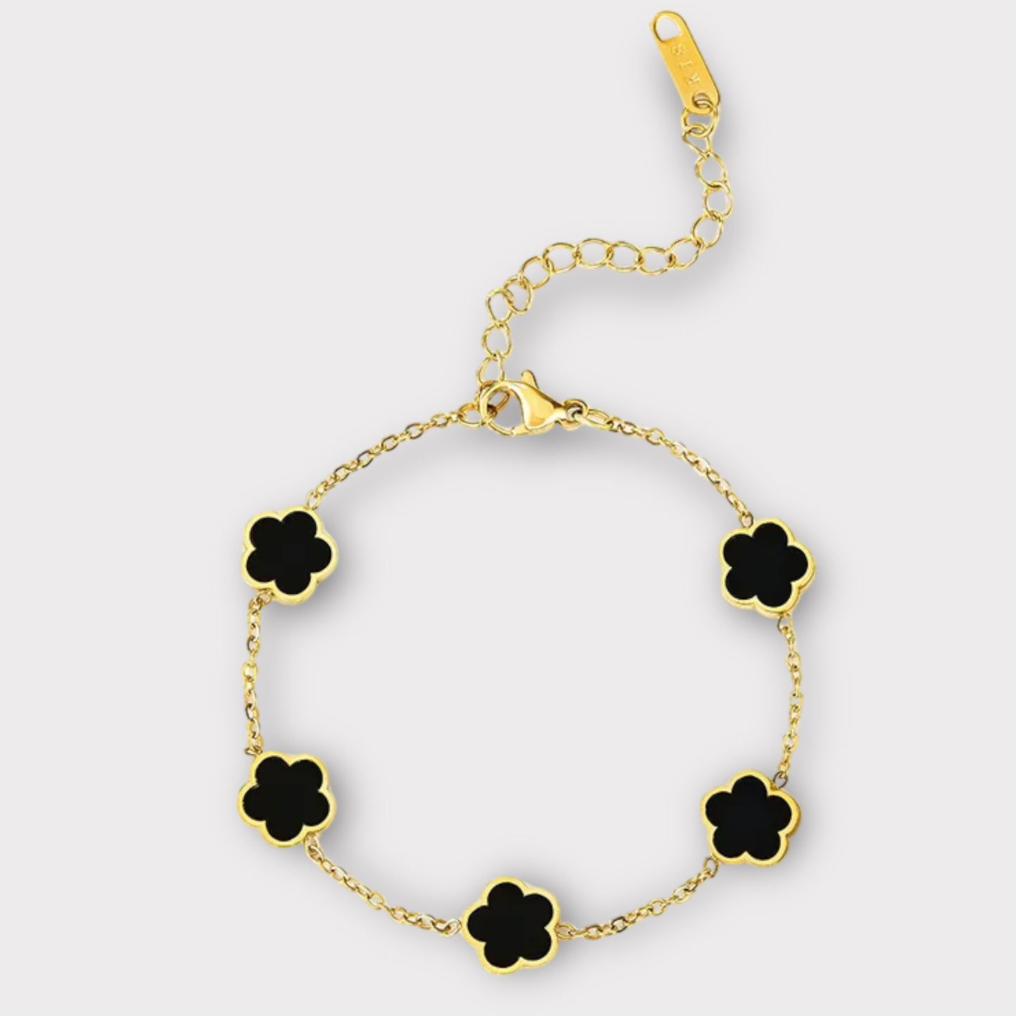 Valentina Clover Bracelet (ST819) (Black)