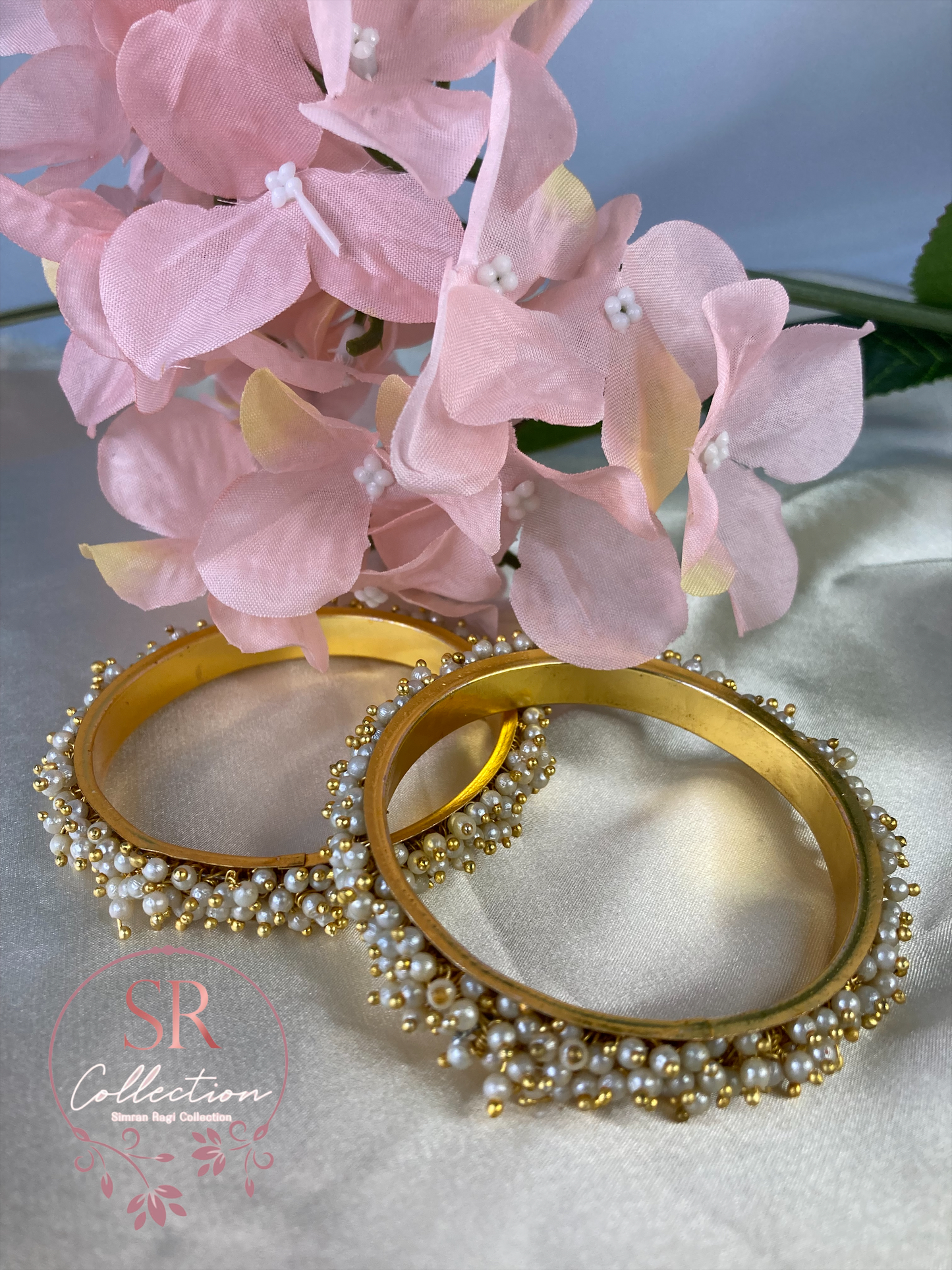 Lata Pearl Bangle Set 2.8 (ST121)