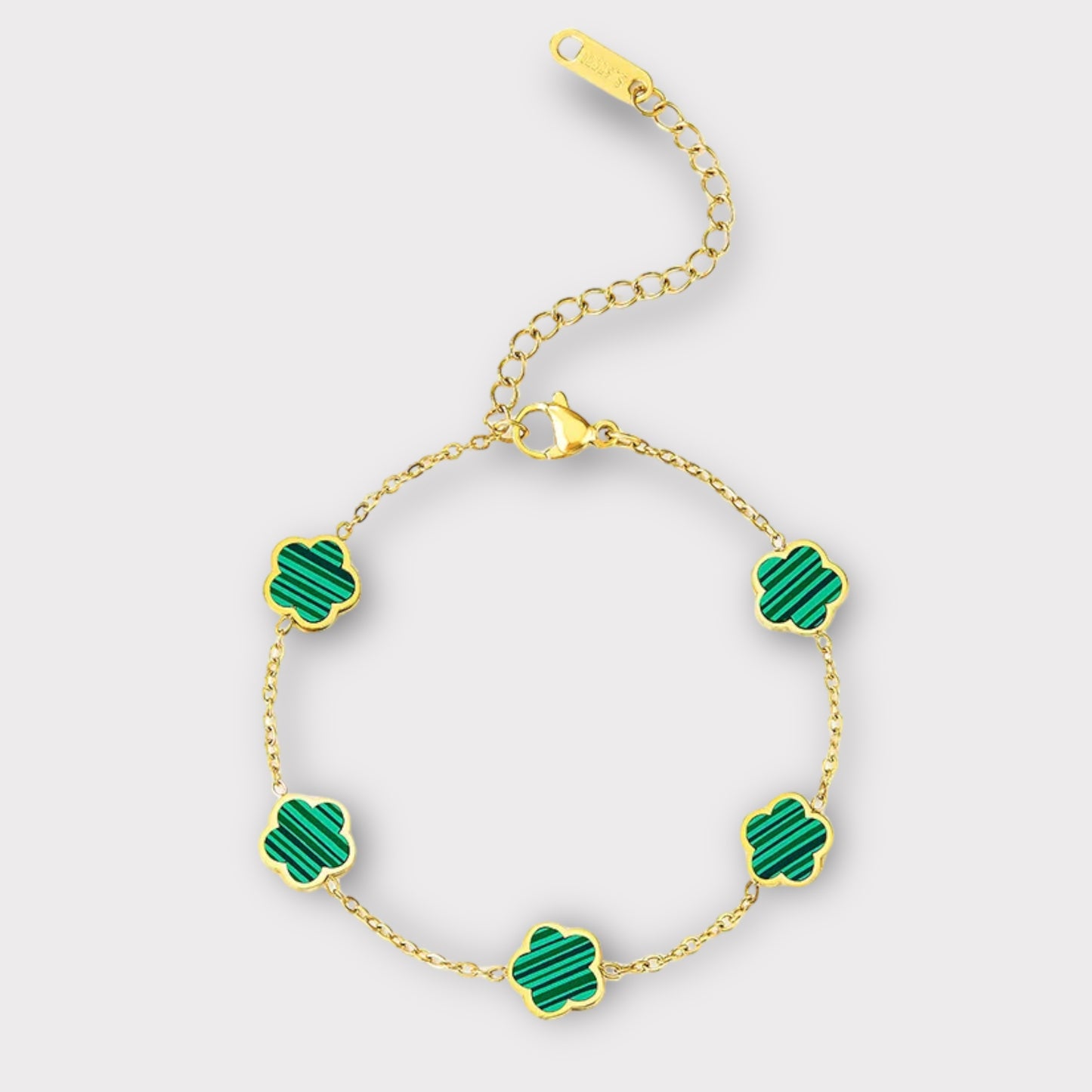 Valentina Clover Bracelet (ST819) (Green)