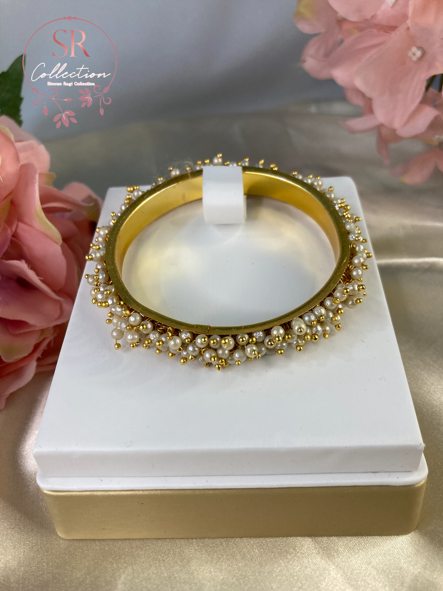 Lata Pearl Bangle Set 2.8 (ST121)