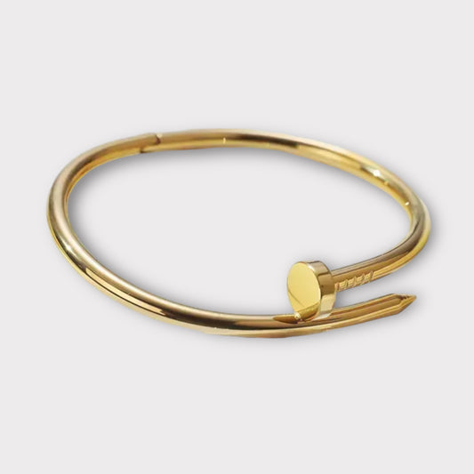 Gold Nail Bangle/Bracelet (ST831)