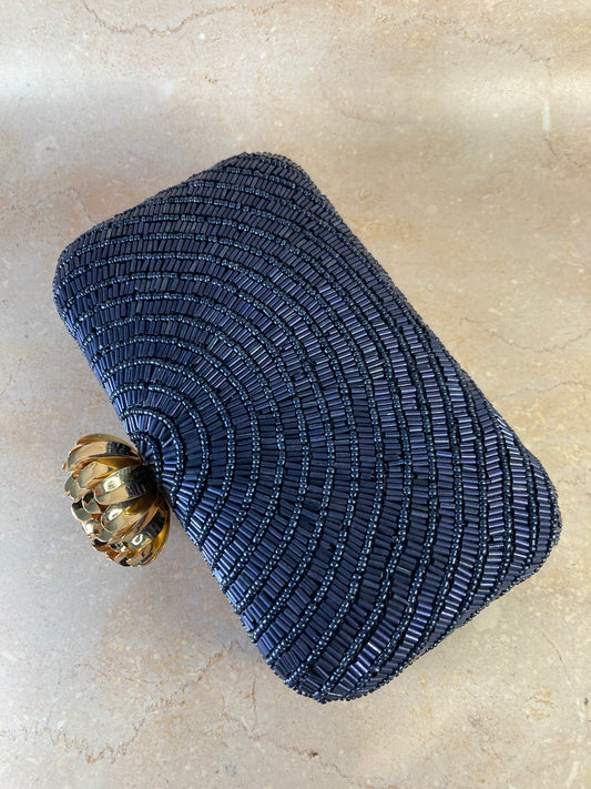 Navy Clutch Bag 