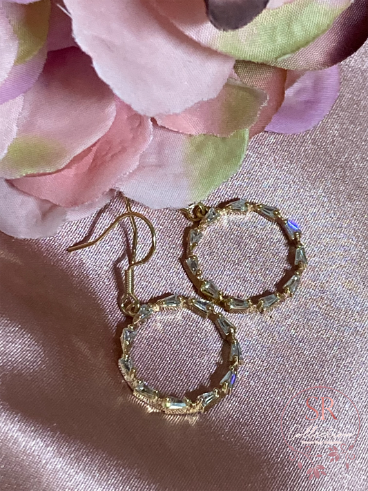 Maria Dangle Hoop Earrings (ST060)