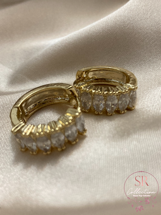 Nicole Small Cuff Hoop Earrings (ST062)