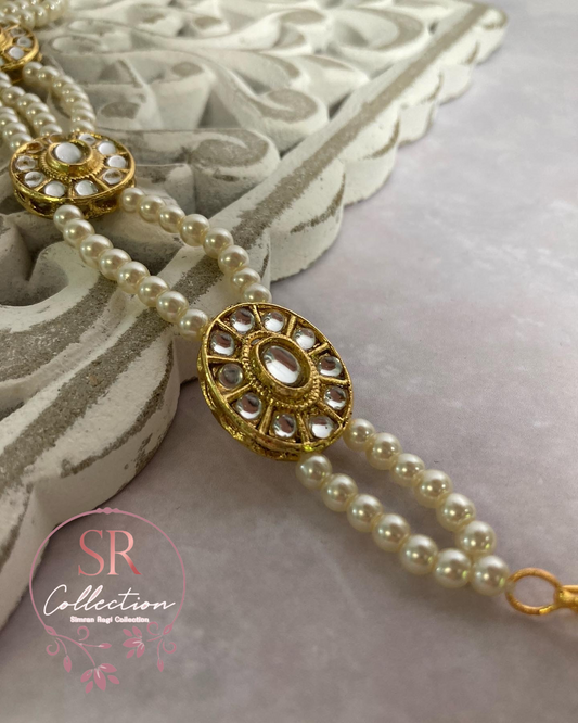 Sanvi Gold Plated Kundan Sheeshphool (ST217)