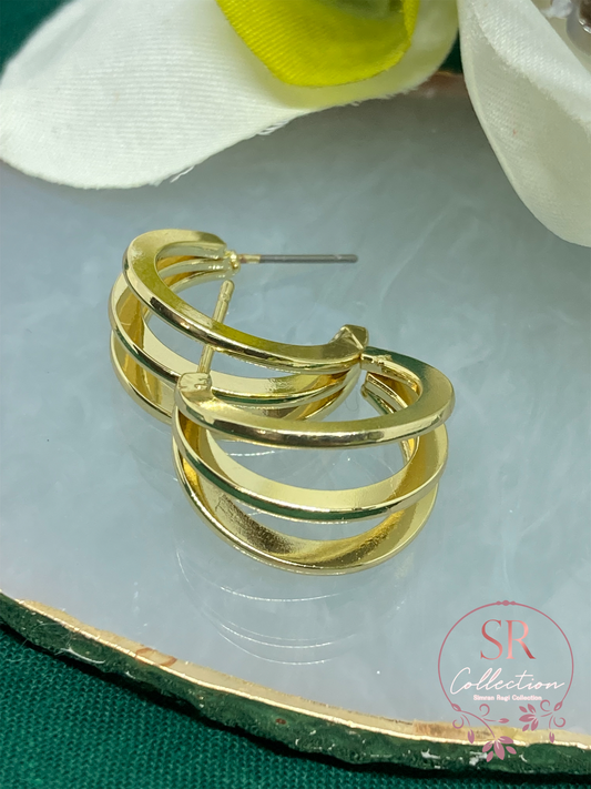 Dahlia Hoop Earrings (ST031)