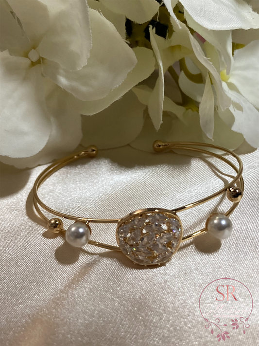 Katie Adjustable Bangle (ST071) Gold