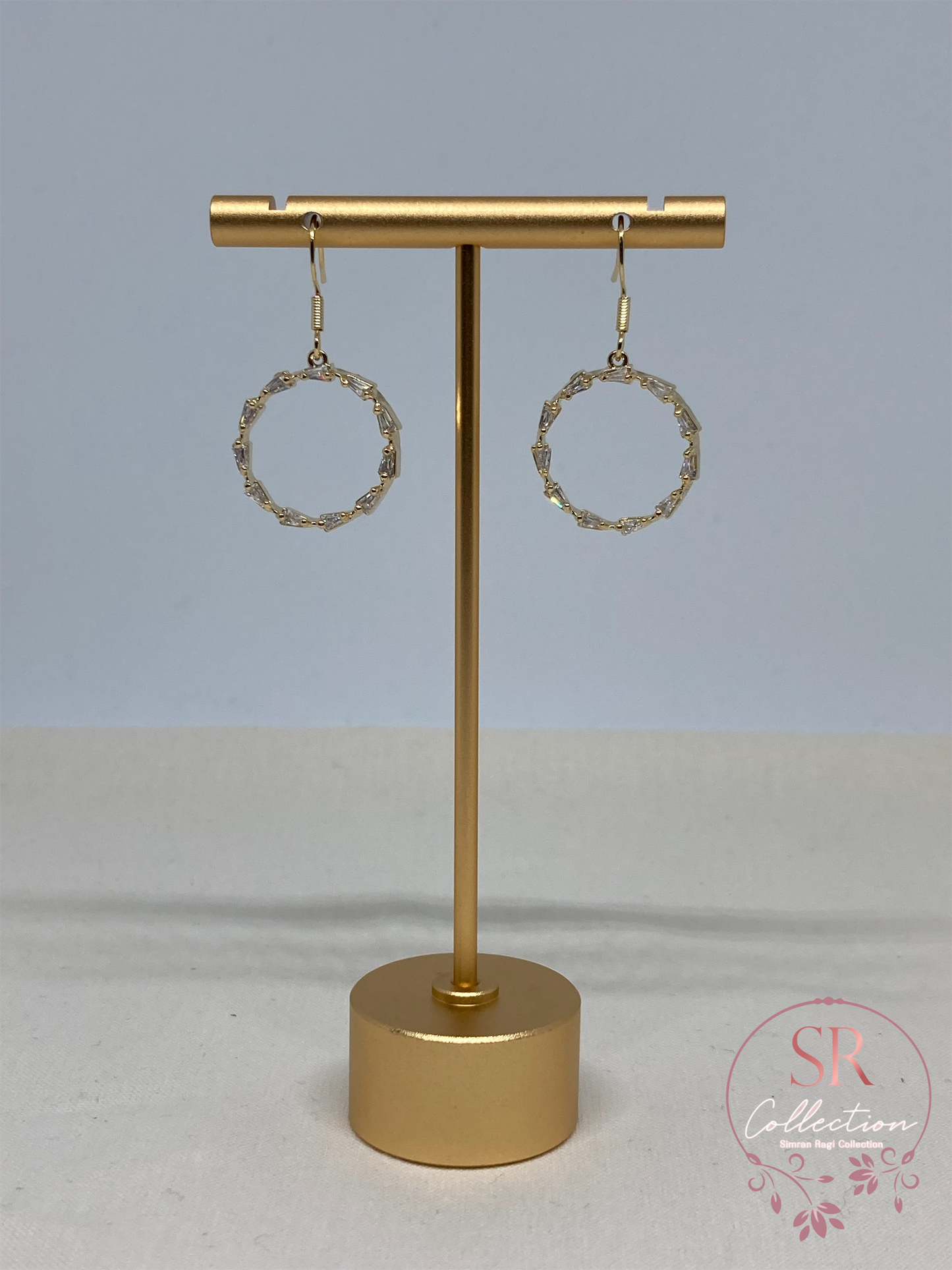 Maria Dangle Hoop Earrings (ST060)