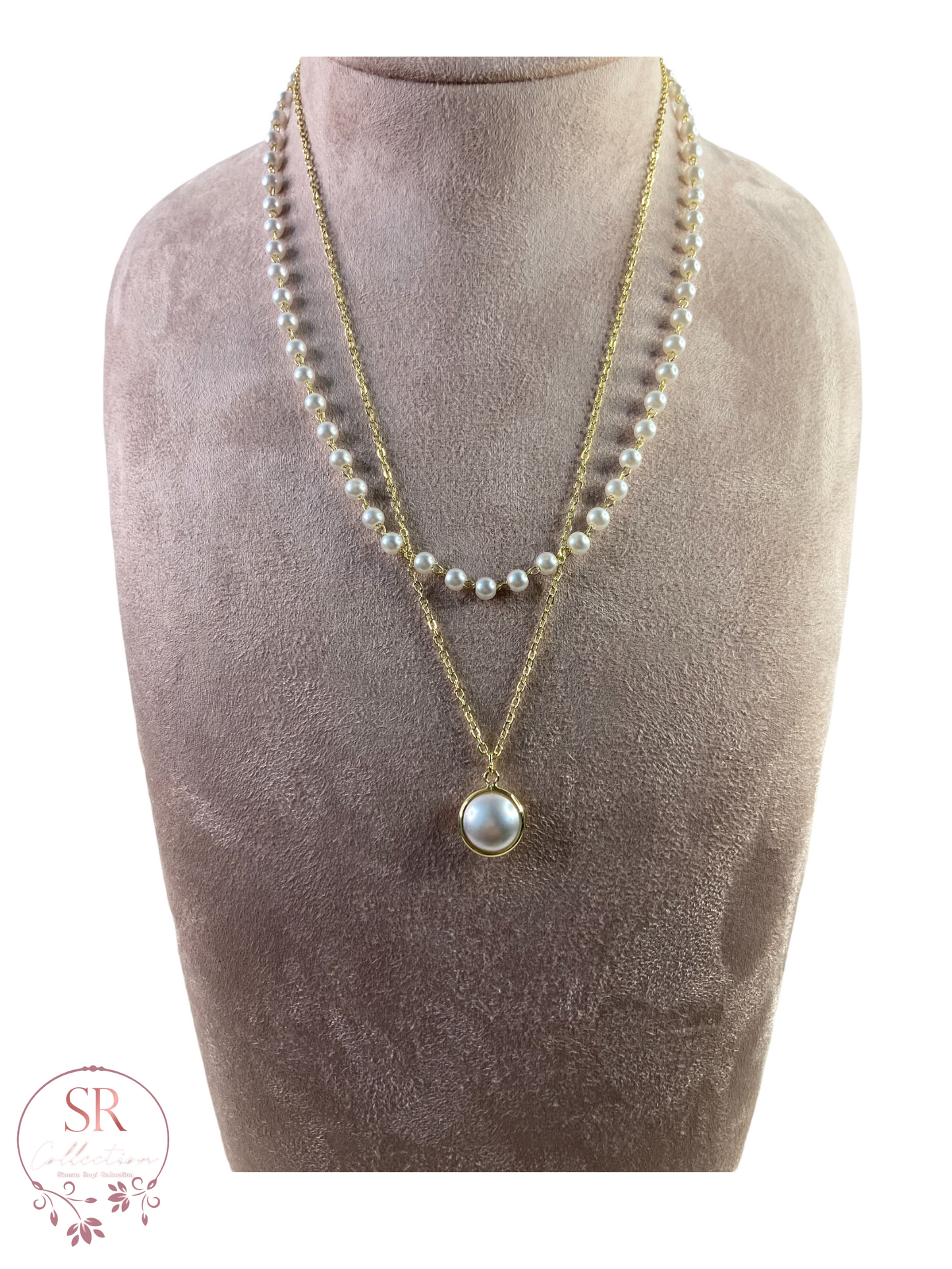 Taylor Pearl Layered Necklace (ST079)