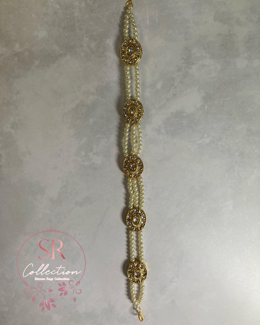 Sanvi Gold Plated Kundan Sheeshphool (ST217)