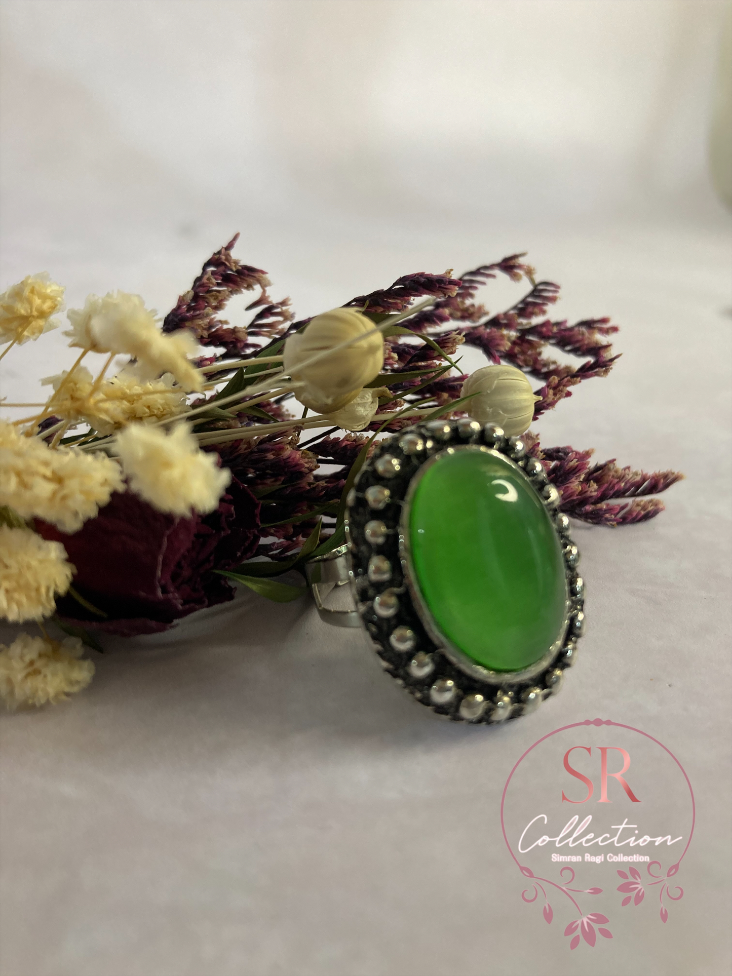 Bibi Oxidised Ring (ST093) Green