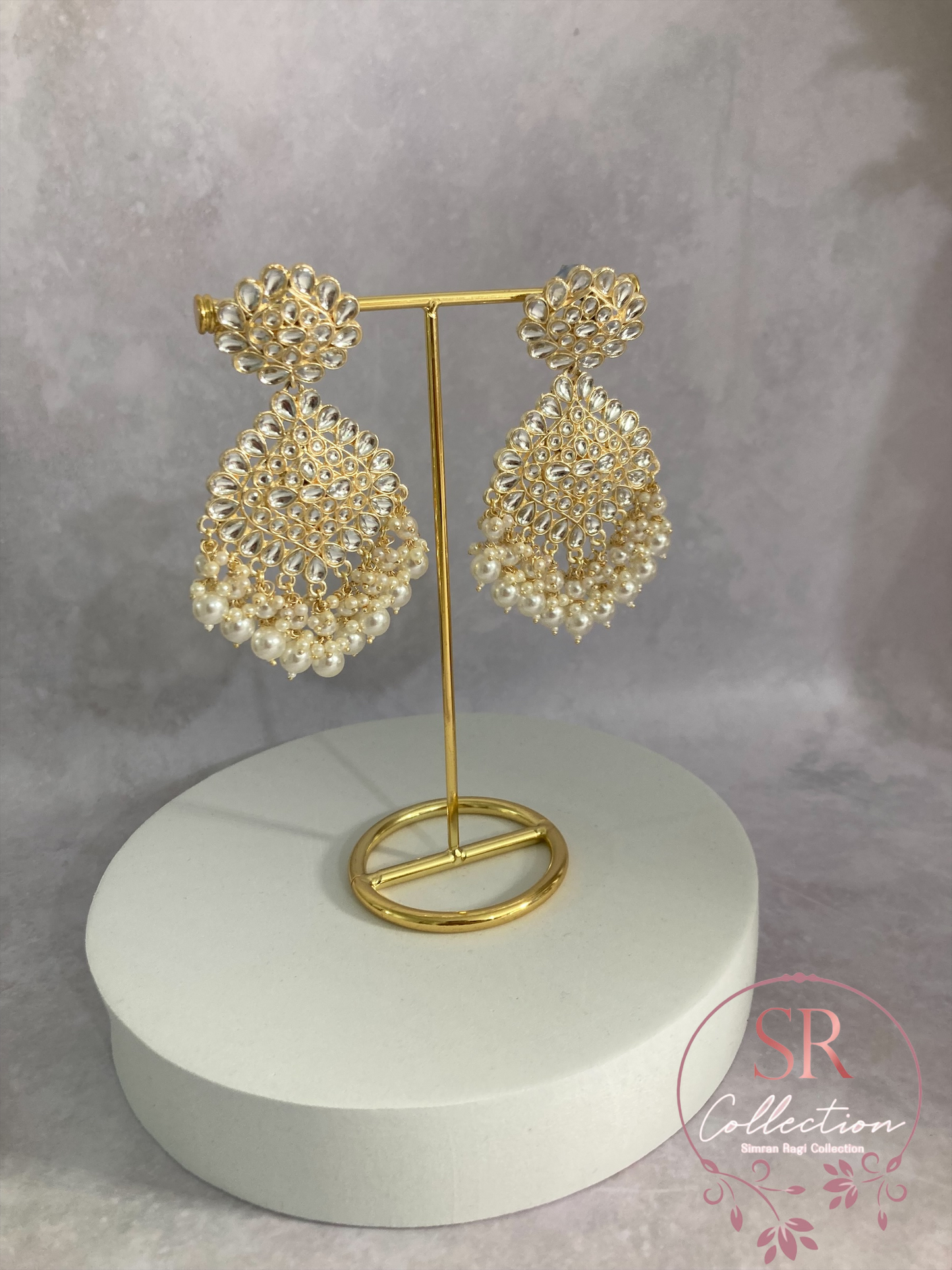Maira Gold Plated Kundan Set (ST219) White