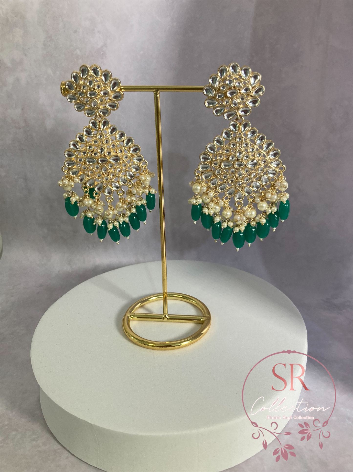 Maira Gold Plated Kundan Set (ST219) Emerald