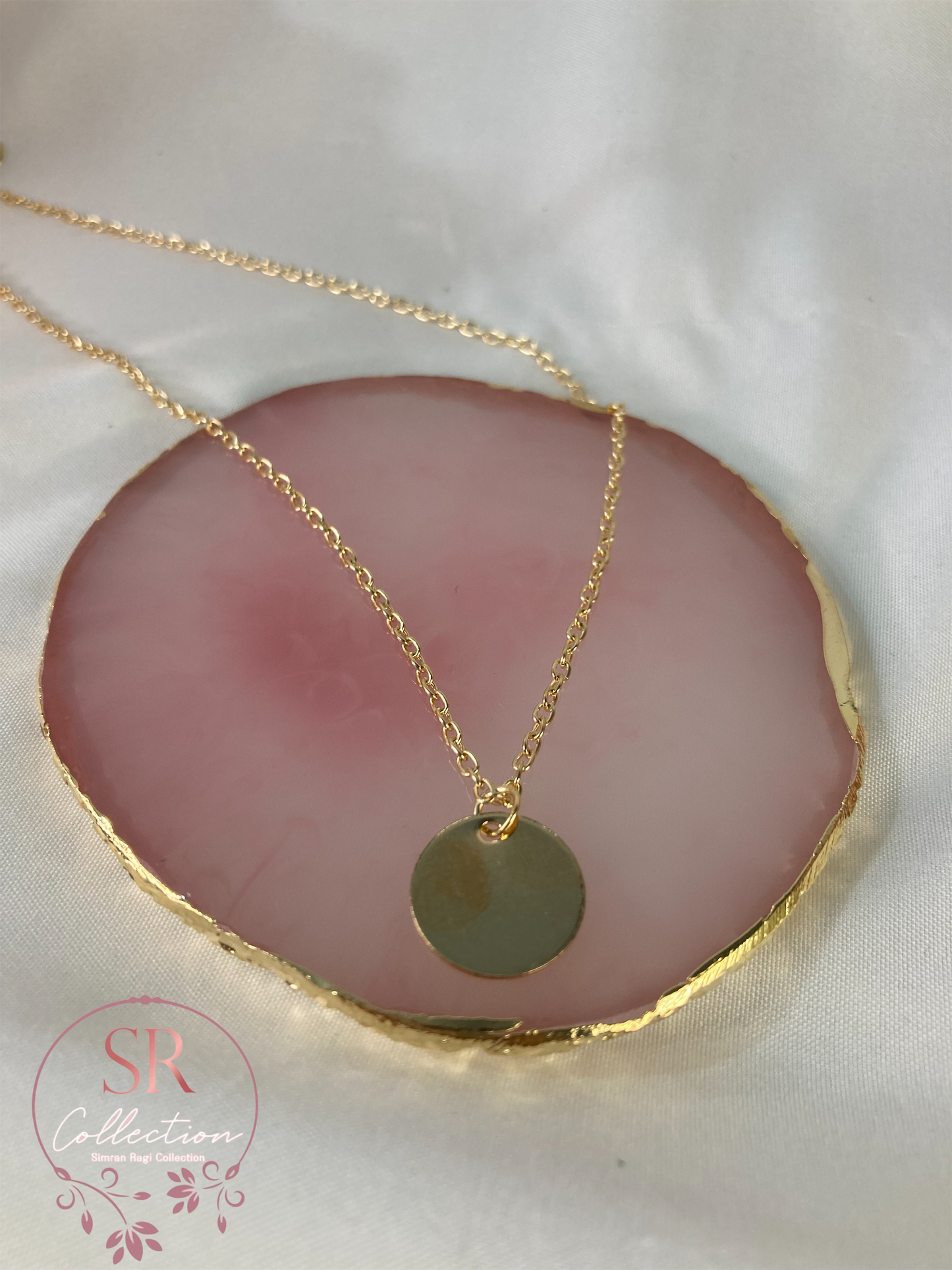 Gold Disk Necklace (ST200)