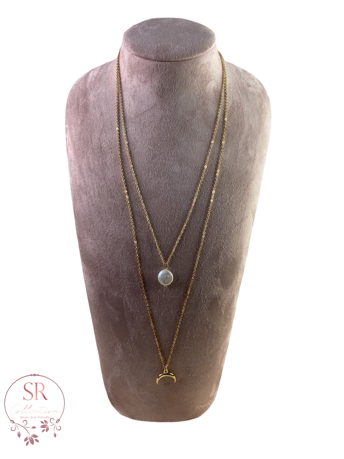Moon Layered Necklace (ST086)
