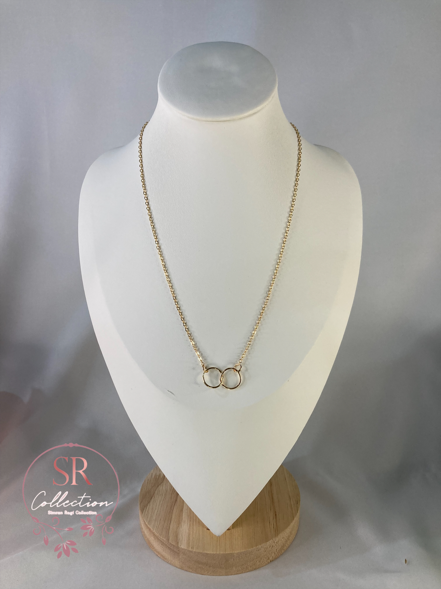 Double Circle Necklace (ST199) Gold