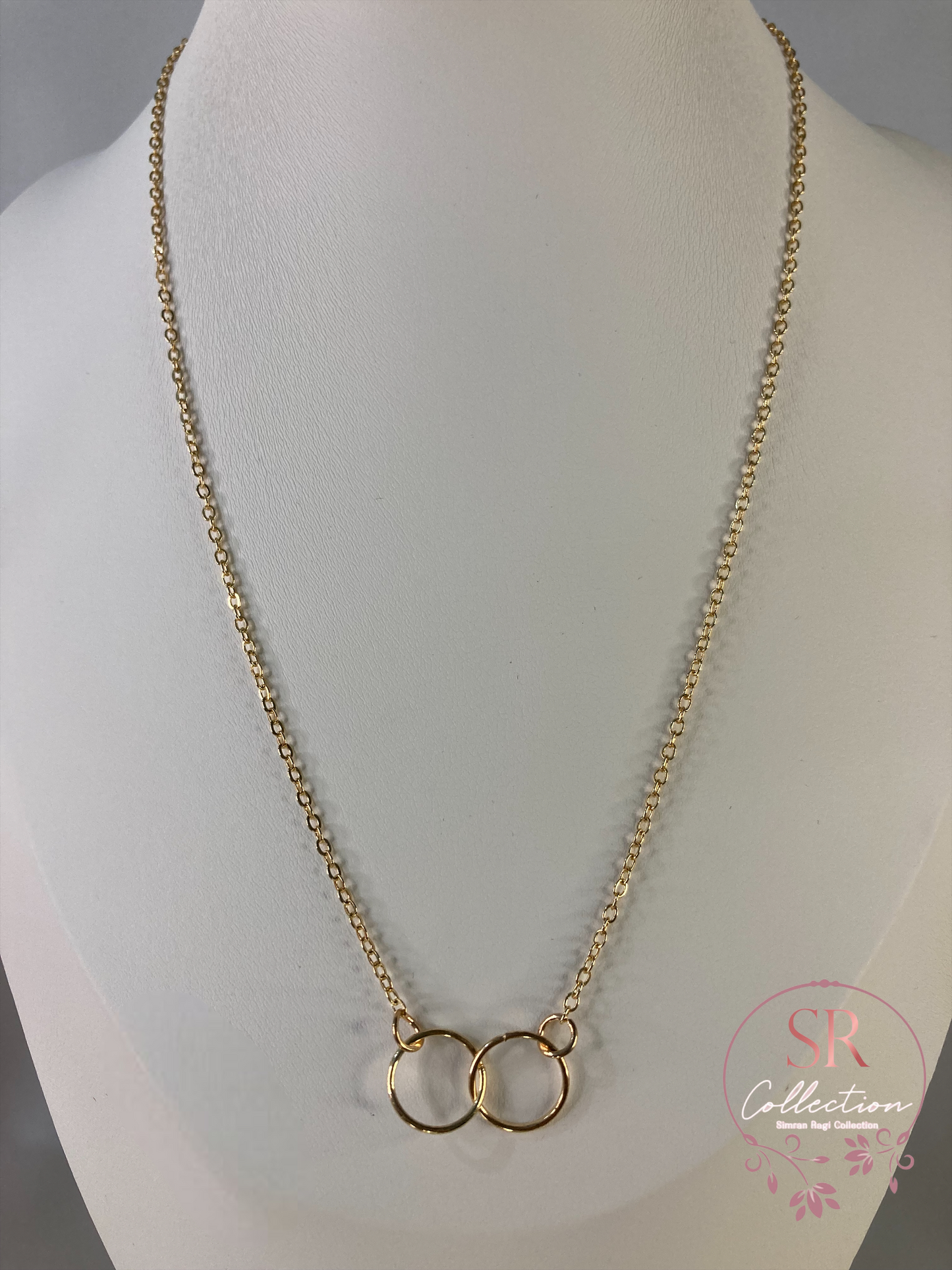 Double Circle Necklace (ST199) Gold