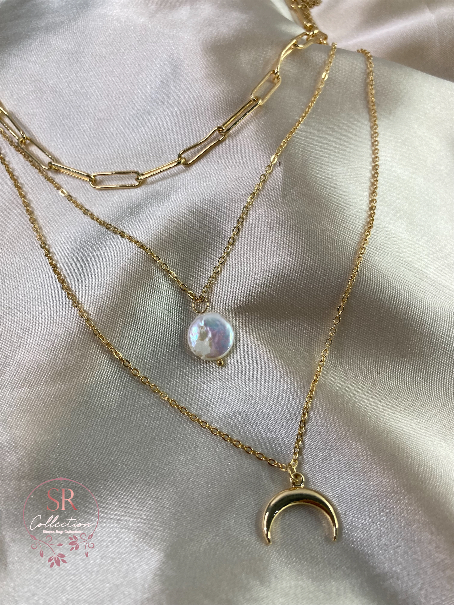 Moon Layered Necklace (ST086)