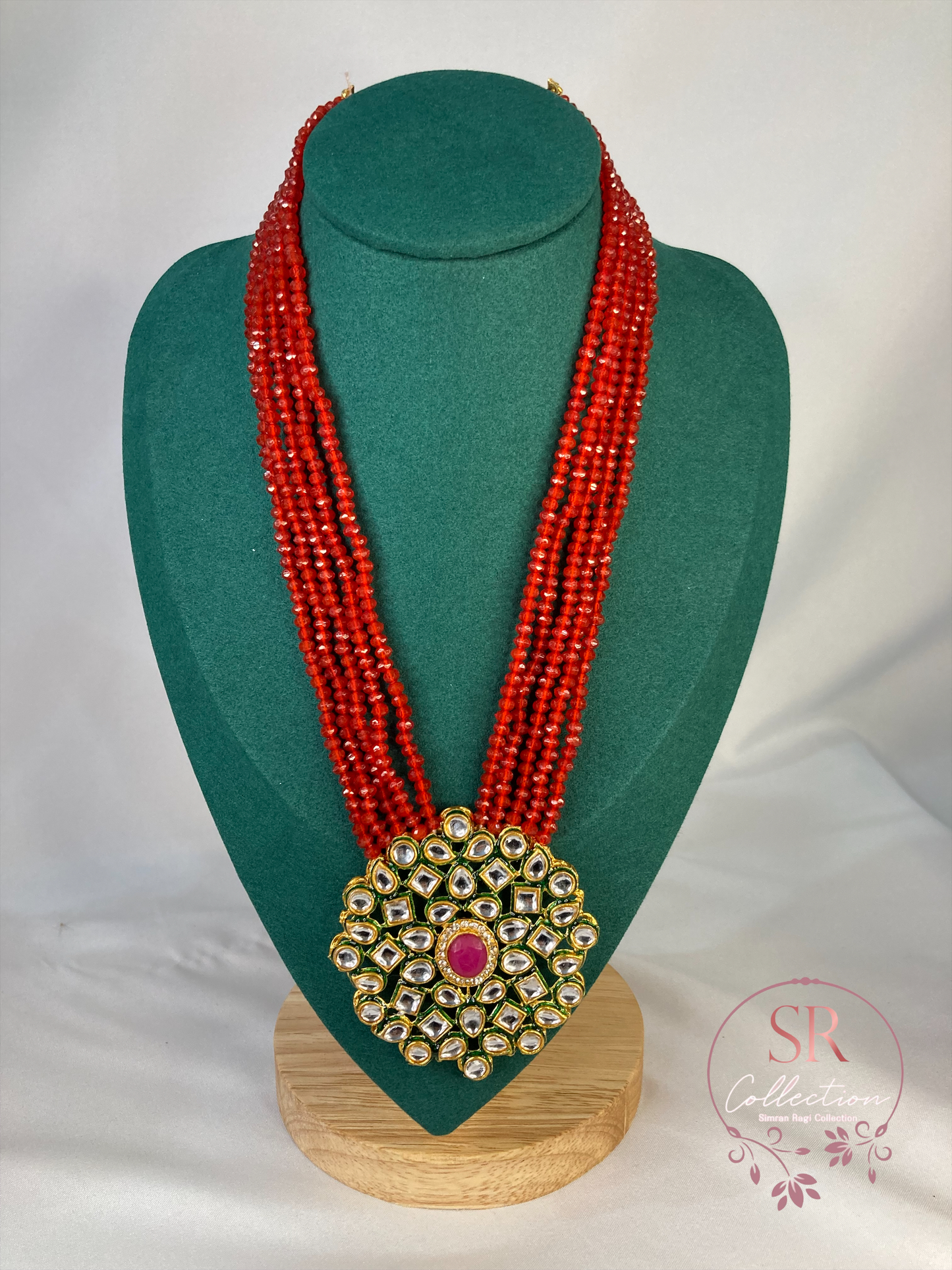 Neetu Long Mala Necklace (ST127) Red