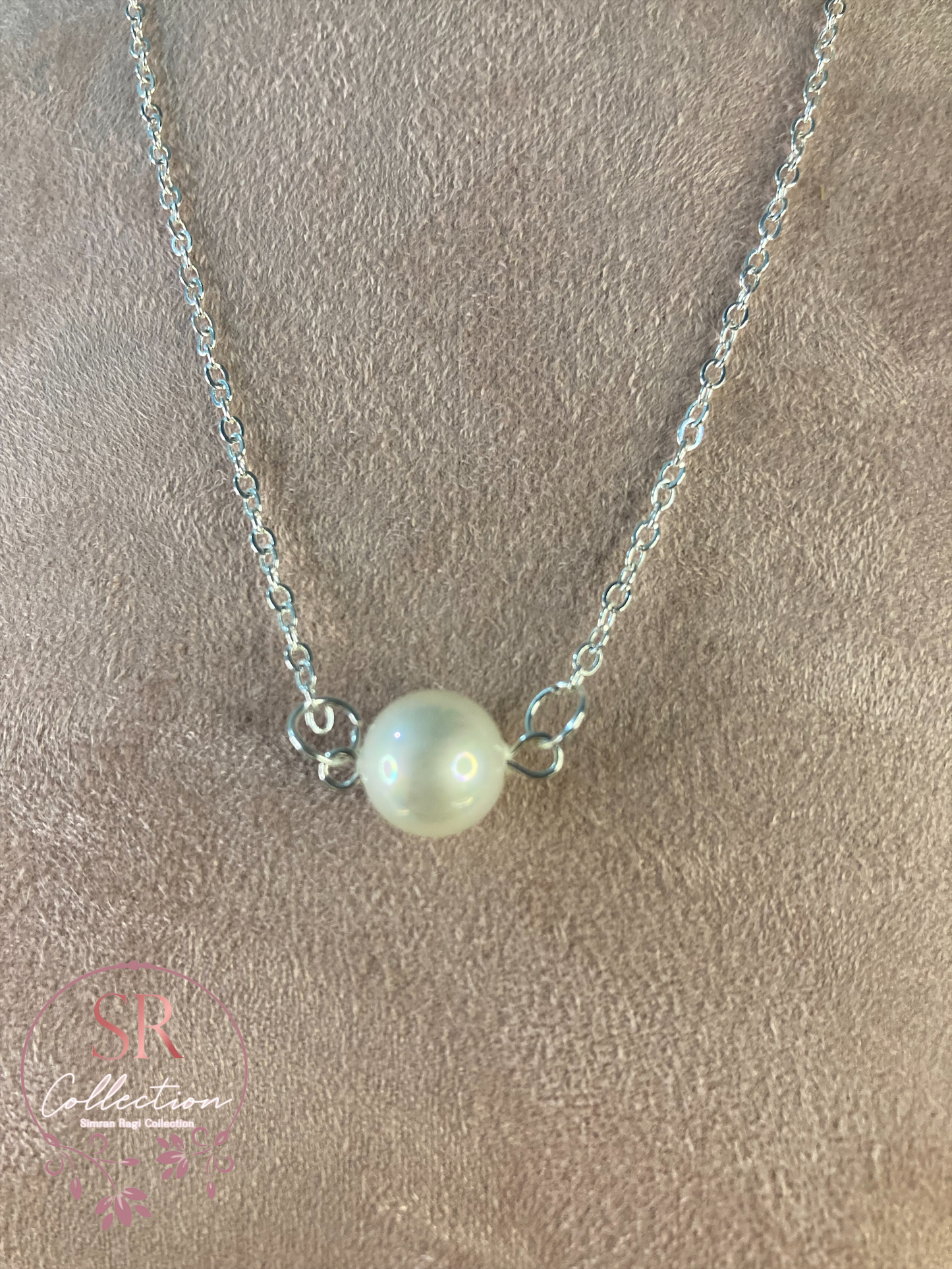 Elegant Pearl Ball Necklace (ST210) Silver