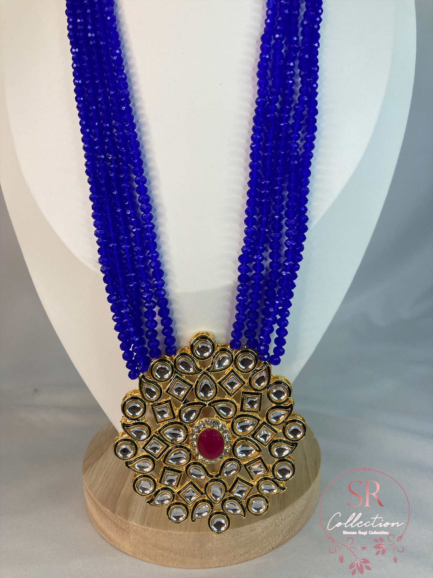 Neetu Long Mala Necklace (ST127) Royal Blue