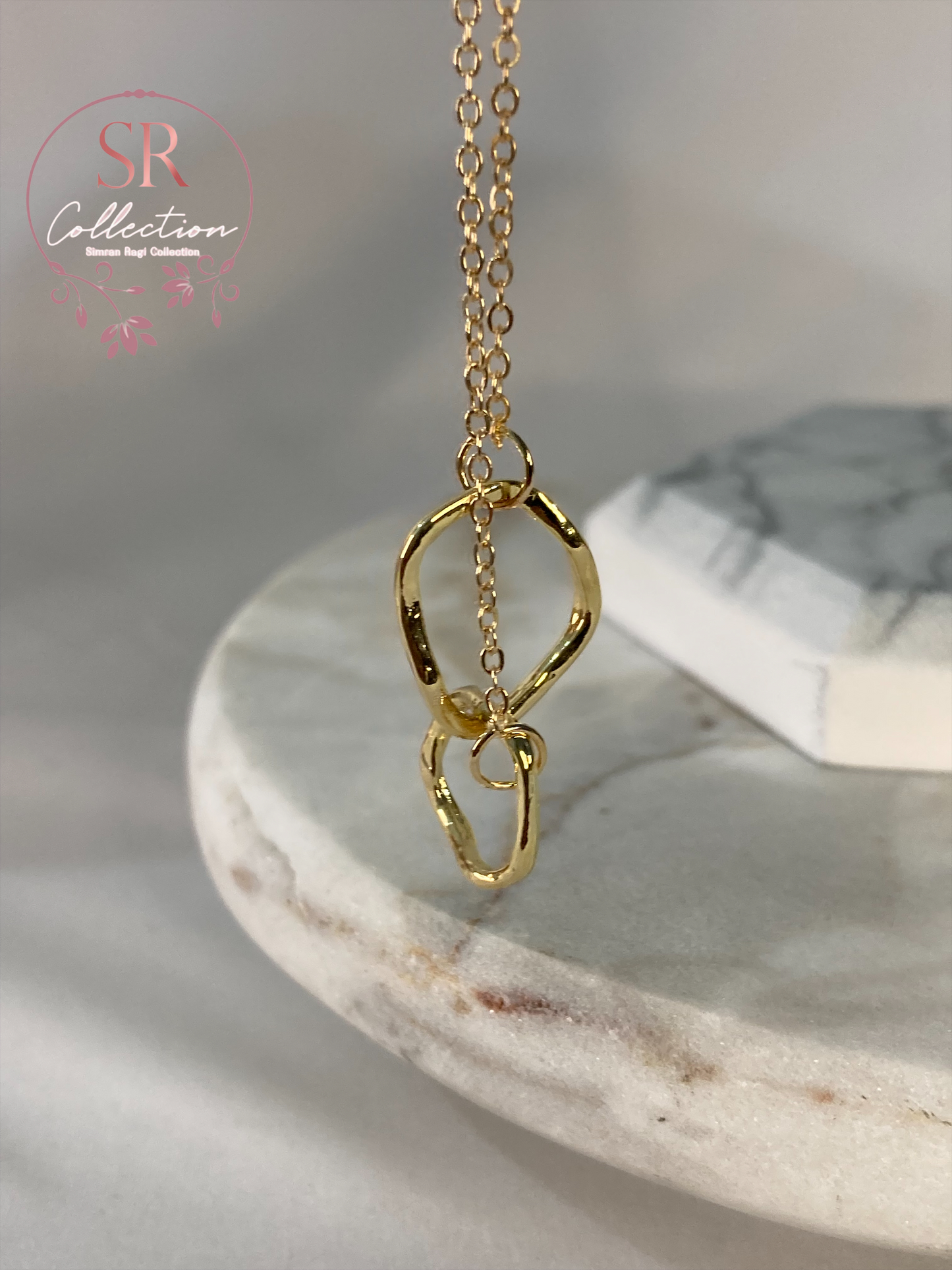 Double Circle Linked Necklace (ST213)