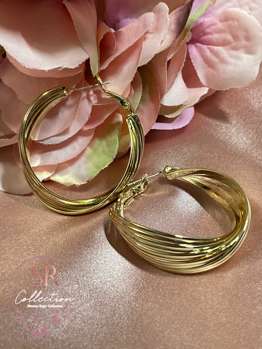 Nina Oversized Hoop Earrings (ST017)